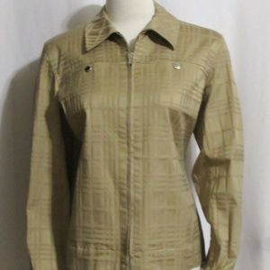 Ladies COLDWATER CREEK Tan Stretch Jacket Size M